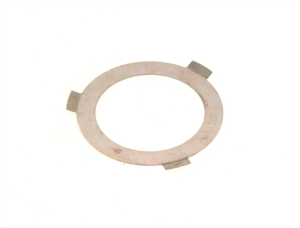 BOSCH Edelstahl-Ring mit Einkerbungen, rund und flach, für mechanische Anwendungen oder Montagezwecke.